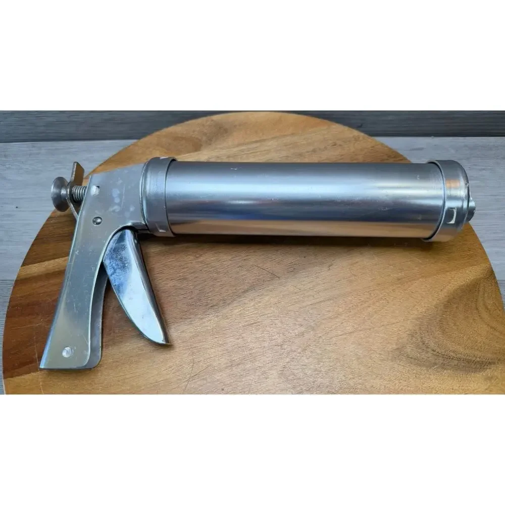 Wear-Ever Cookie Gun Press & Pastry Decorator Vintage Aluminum Original Box 3365